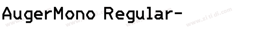AugerMono Regular字体转换